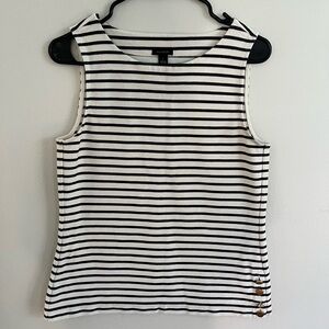 Ann Taylor Striped Sleeveless Top